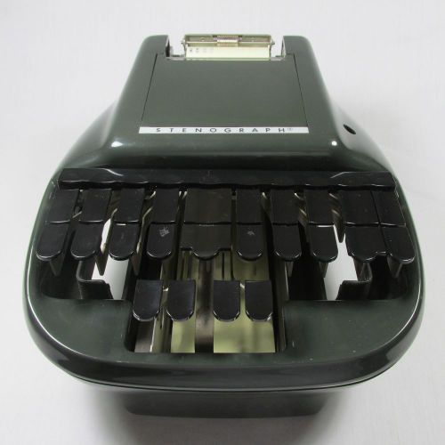 VINTAGE STENOGRAPH REPORTER  MODEL w/ Case, Paper WORKING!