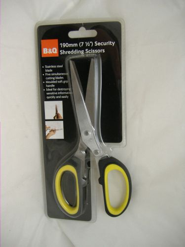 B&amp;q security shredding scissors, paper shredder, document shredder + free delive for sale