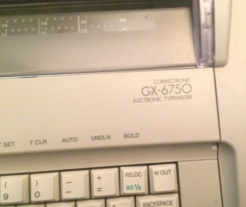 Brother GX6750 Electronic Correctonic Portable Electric Typewriter