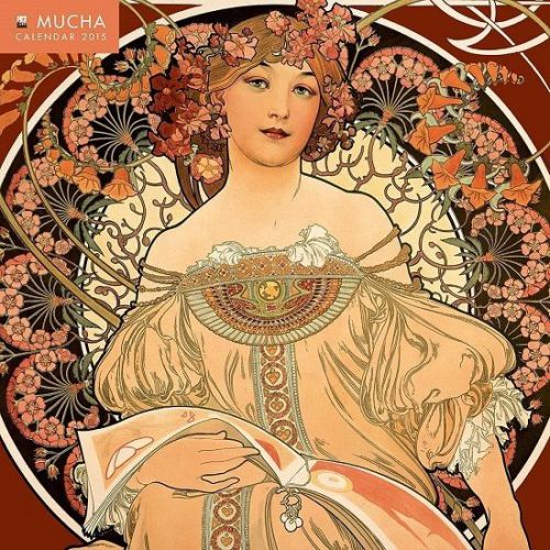 2015 WALL CALENDAR -MUCHA MINI - 18 by 18 cms