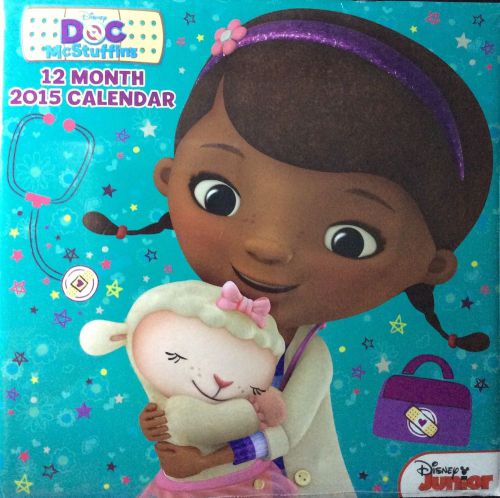 DOC MCSTUFFINS 2015 CALENDAR DISNEY 12 MONTH WALL HOME OFFICE GIFT TEACHER NEW