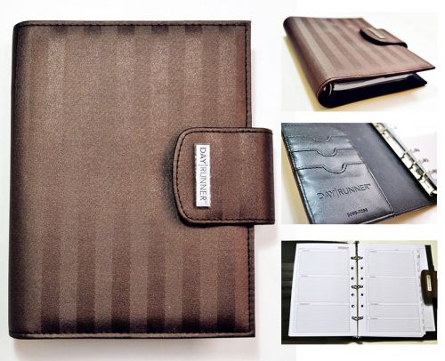 Large Brown Undated Planner, Organizer,Notebook, Address Book 7 1/4&#034; x 9 1/4&#034;,t