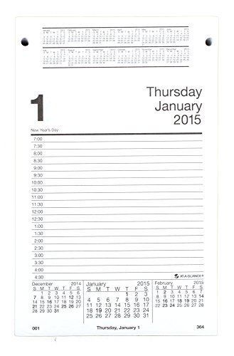 New at-a-glance pad-style desk calendar refill 2015  5 x 8 inches (e458-50) for sale