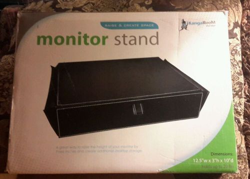 KangaRoom Computer Moniter Stand - Black - Office Organization &amp; Storage