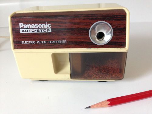 Retro Vtg PANASONIC KP-110 Auto Stop Electric PENCIL SHARPENER - TESTED! Art 80s