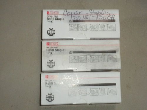 3 RICOH 410802 REFILL STAPLE TYPE K OEM