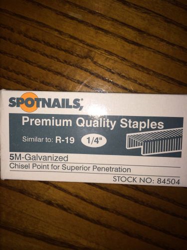 Lot Of 3 Boxes If 5000 Ct Spotnails Premium Galvanozed Staples R-19