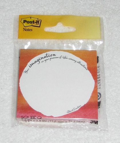 NEW! 2012 3M MOTIVATIONAL POST-IT NOTES &#034;YOUR IMAGINATION IS&#034; ALBERT EINSTEIN