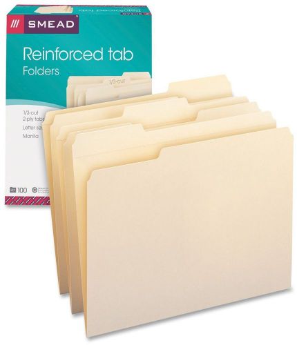 Cut Assorted Position File Folders Reinforced Tab Point Letter Size Manila