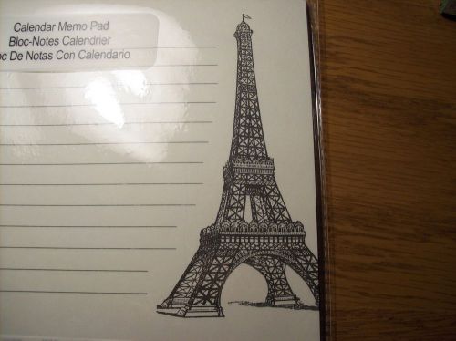 =NIP 40 SHEETS EIFFEL TOWER FRANCE DESIGN CALENDAR MEMO PAD HOME PURSE OFFICE