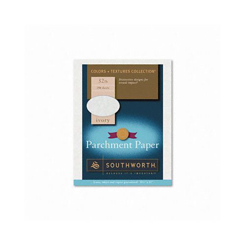 Colors + Textures Fine Parchment Paper, cream, 32lb, Letter, 250 per Box