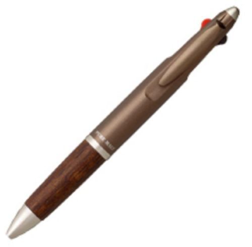 Mitsubishi jetstream pure malt ballpoint multi pen &amp; mechanical pencil brown for sale