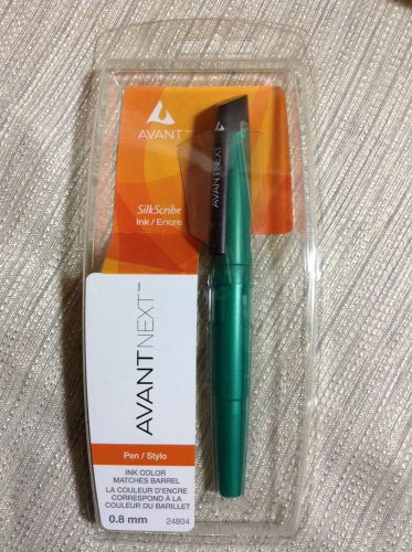 AVANT NEXT SILK SCIBE .8MM INK PEN  GREEN 24804 NEW IN BOX