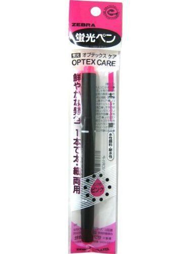 Zebra OPTEX CARE WKCR1 2 Sides Fluorescent Marker Pink Color