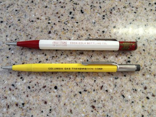 1950-1960&#039;S VINTAGE COCA COLA &amp; COLUMBIA GAS TRANSMISSION CO. MECHANICAL PENCILS