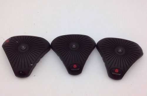 3 Polycom Conference Mic Pods 2201-08453-001