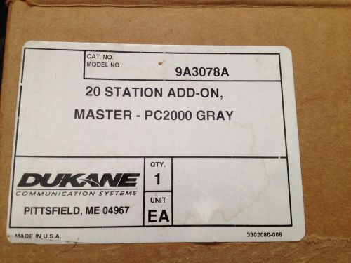 Dukane 9A3078A 20 Station Expander Pro Care 2000 pc2000