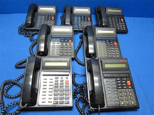 Lot of (7) Win 16D Tel-100D Business Telephones MEISEI MK-100D