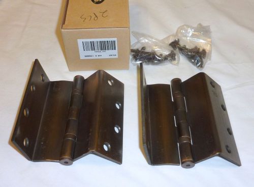 2 ives 5bb1 4.5&#034; x 4.5&#034; 10b rc-5/8&#034; full mortise butt hinges dark bronze new! for sale