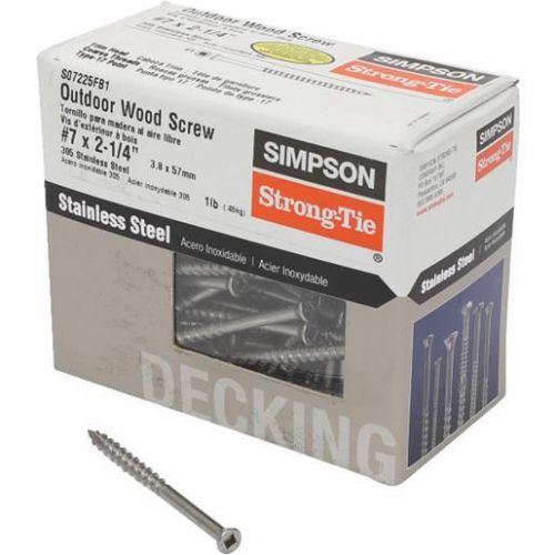 1LB 7X2-1/4 TRIM SCREW S07225FB1