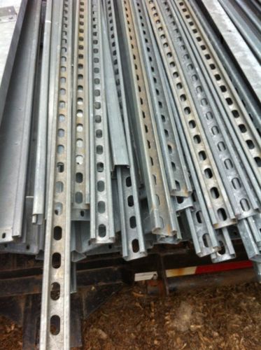 Used Unistrut 20 Feet X 1&amp;5/8&#034; X 13/16&#034; / Full Slotted /14 Gauge / Galvanized