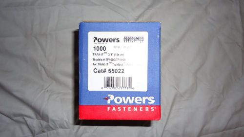 POWERS FASTENERS 55022 3/4&#034; TRAK-IT KIT BLACK PIN 55022 (1000 NO FUEL CELL)