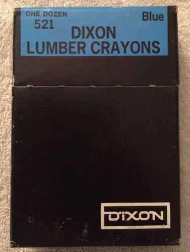 Dixon brand lumber crayons 521 blue dozen per pack surveyor/contractor/architech for sale