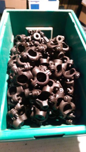 LOT OF 150 3/4&#034; BLACK MALLEABLE SPLIT RINGS FREE SHIPPING