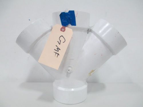 NEW NIBCO 4834 PIPE 4IN ID 45DEG DOUBLE WYE PVC D230484