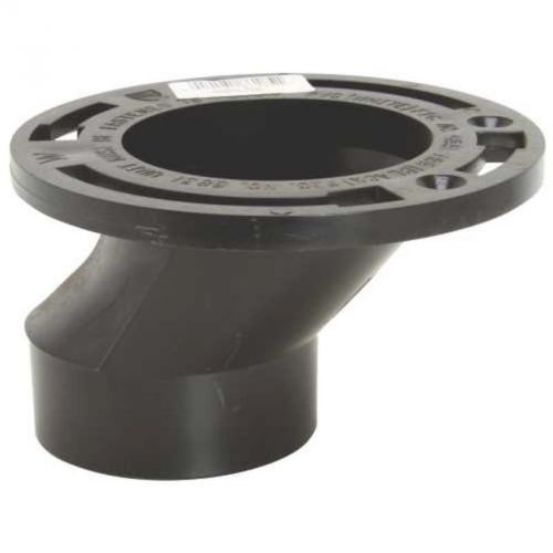 DWV ABS Closet Flange 4&#034; X 3&#034; 86185 Ips Corporation Abs - Dwv Couplings 86185