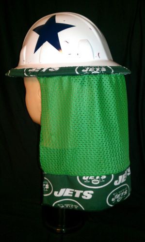 Hard hat neck shade neck protector quick dry mesh new york jets for sale