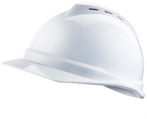 MSA V-Gard Helmet Vented 4 point ratchet Hard hat Cap Style