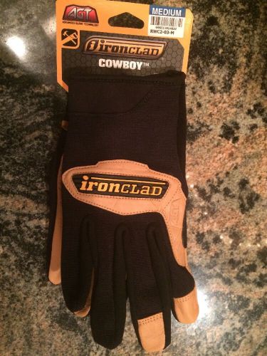 IRONCLAD RANCHWORX COWBOY GLOVE SIZE MEDIUM