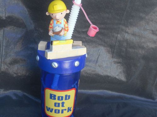 ZAK&#039;S MELAMINE PLASTIC GLASS CUP- &#034;BOB AT WORK- CAN WE FIX IT&#034; CONSTR BUILD ART