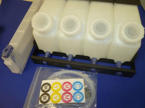 Bulk ink system for mimaki/roland 4 color tanks and 8 refill cartridges for sale