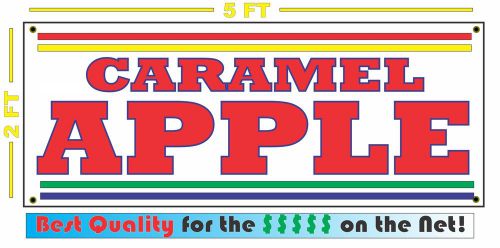 CARAMEL APPLE BANNER Sign NEW Larger Size for Fair Carnival Stand