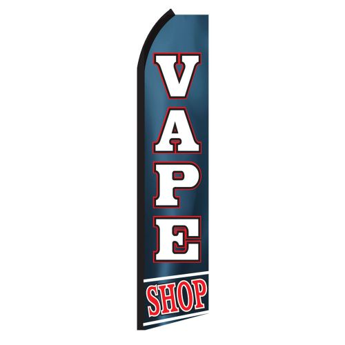 VAPE SHOP Super Feather Flag Flutter Sign Swooper Banner + Pole sfz