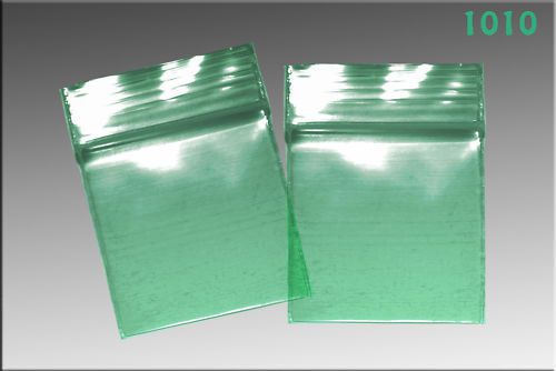 Zip lock baggies 1.0 x 1.0 (1000/pack) by apple - green for sale