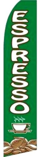 Espresso 15&#039; business swooper flag super sign flutter advertising banner for sale