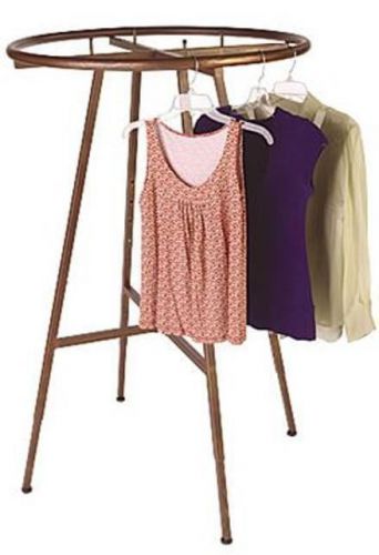 36&#034; Diameter Boutique Cobblestone Round Clothing Rack