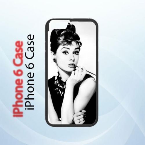 iPhone and Samsung Case - Audrey Hepburn Tiffany White Black Make Up