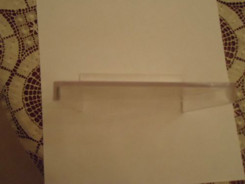 Lot of 6 Small Clear Acrylic Slatwall Shelves 5&#034; x5&#034;