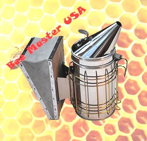 Pro&#039;s Choice Best Bee Hive  Smoker Stainless Steel with Heat Shield Medium Size.