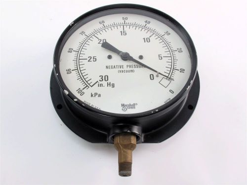 Marshalltown Vacuum Negative Pressure Gauge 30-0 in. Hg, 5-3/4&#034;