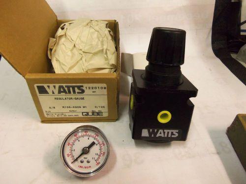 R105-03cg  m1 watts fluidair pneumatic air regulator with gauge for sale