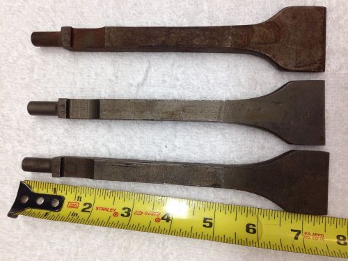 (3)Scaler Air Hammer Chisels Model B1-B Flat J3. New lot of 3