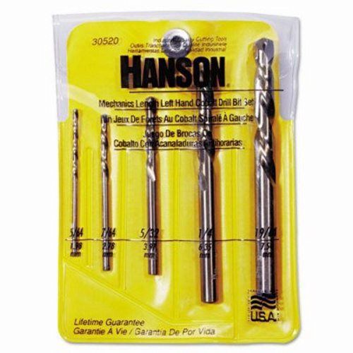 Irwin 5-Piece Left-Hand Mechanics Length Cobalt HSS Drill Bit Set (IRW30520)