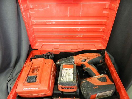 Hilti SFH 18-A 18 Volt Li-Ion Drill / Driver Kit D (2 Batteries, Case &amp; Charger)