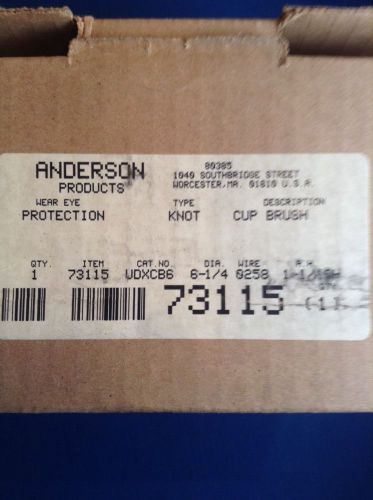 Nib weiler / anderson knotted heavy duty wire cup brush # 73115 cat # udxcb6 for sale