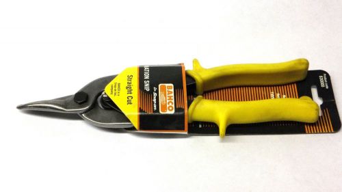 Bahco Aviation Snips, Straight Cut, Yellow Handle 830000